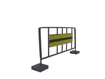 Barricade Free low-poly 3D model