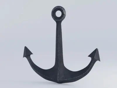 Anchors 4K Low-poly 3D model