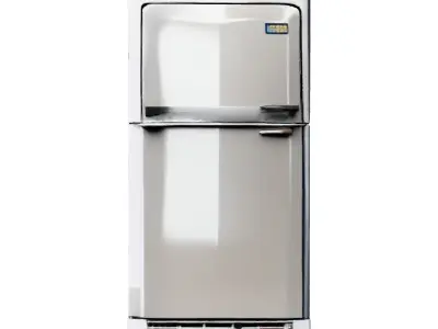 Double Door Refrigerator 3D Model Stylized Kitchen Prop Low-poly 3D model