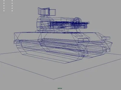 SA-19 Grison Tunguska Low-poly 3D model