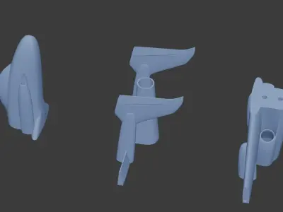 rutan ARES 3D print model