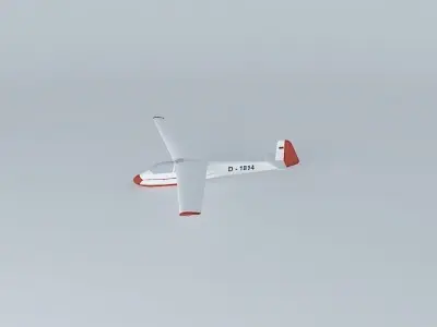 Schleicher K7 Rhoenadler 3D model