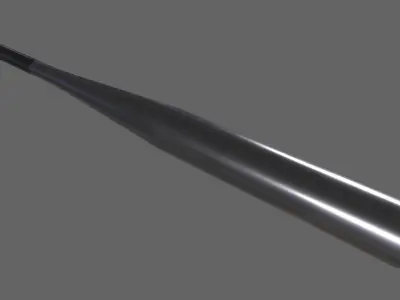 PBR Baseball Bat Steel Low-poly 3D model