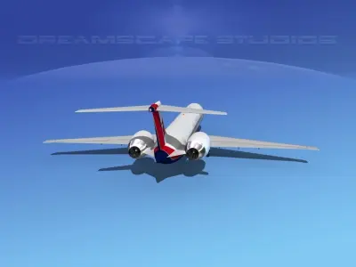 McDonnell Douglas MD83 Trans World Airways 2 3D model
