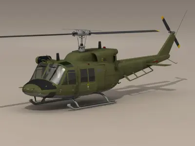 B 212 army 3D model