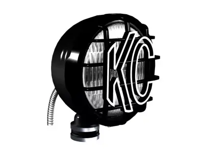 OFF ROAD FOG LIGHT 1 BLACK 3D model