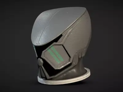 STARFIELD MANTIS SUIT HELMET Low-poly 3D model