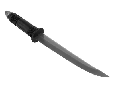 battle knife v8 3D model