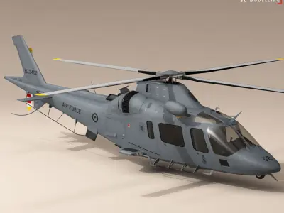 AW109LUH New Zealand 3D model