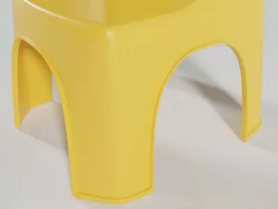 Kid Plastic Chair 3D model