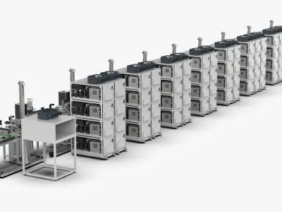 Aging Labeling Test Line Body SMT 3D model