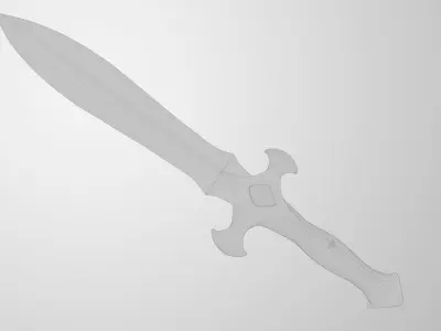 Battle Dagger 3D model