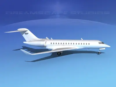 Global Express 8000 Bare Metal 3D model