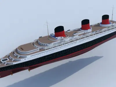 SS Normandie 3D model