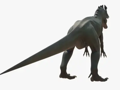 4K Textures Cryolophosaurus Low-poly 3D model