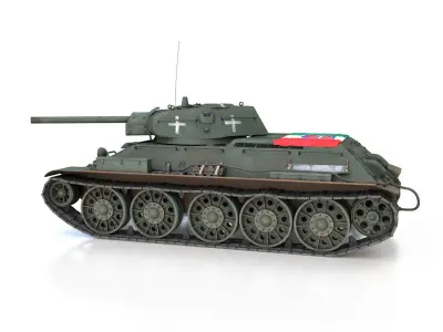 T-34-76 - Model 1942 - Soviet tank in Italian Service 3D model