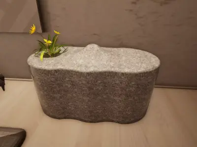 Stone Bench Pot Free 3D print model