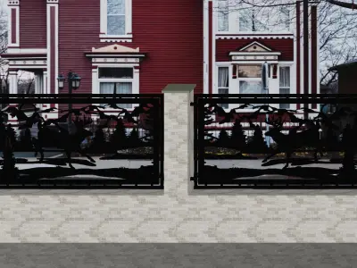 Land Deer W-24x48-cm - 30x60-cm - dxf file - laser cut 3D model