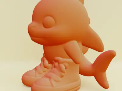 Baby Tralalero Tralala Boy Italian brainrot Printable 3D print model