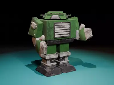 Retro Robot Pack Vol 1 - N64 GameCube Era Stylized Characters Low-poly 3D model