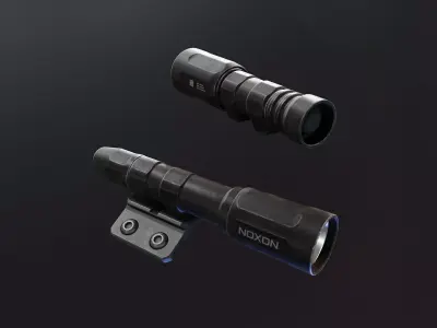 Noxon Havok Flashlight Low-poly 3D model