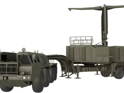 64N6 Tombstone  64N6E2 radar 3D model