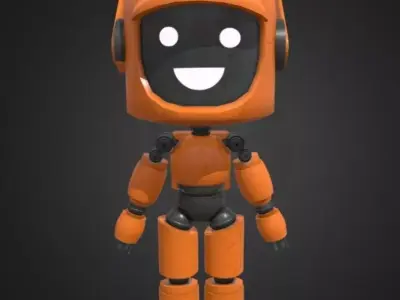 Robot K-VRC Free low-poly 3D model