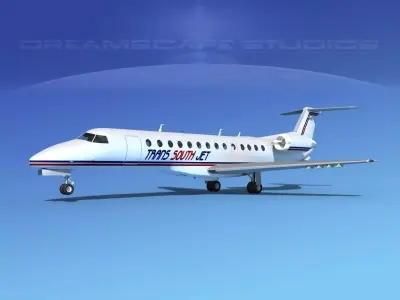 Embraer ERJ-135 Trans South Jet 3D model