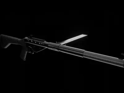 STEN Modified V2 Free 3D model
