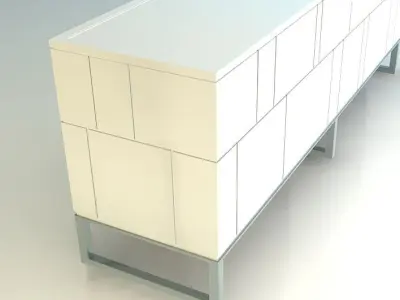 TV Console Free low-poly 3D model