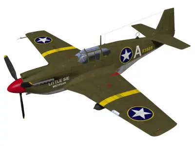 North American A-38 Apache 3D model