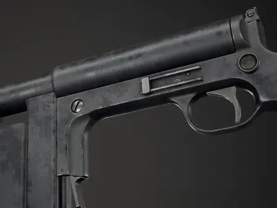 PBR United Defense M42 Low-poly 3D model