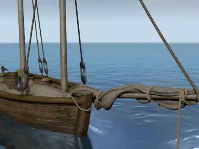 Sailboat with a commodity 3D model