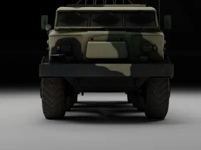 uragan military vehicle  3D model