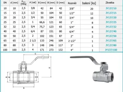Ball Valves - inch thread - DN20-DN100 3D model