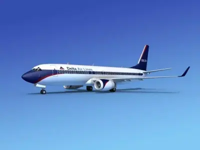 Boeing 737-800ER Delta Airlines 2 3D model
