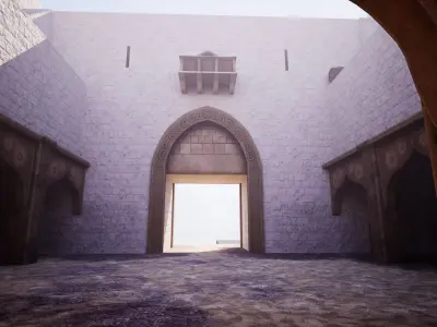 Modular Arab City Low-poly 3D model