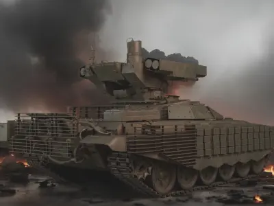 Tank Terminator BMPT 72 War 3D model