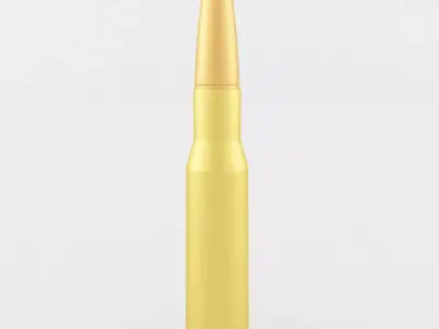 7 62x54R Cartridge 3D model