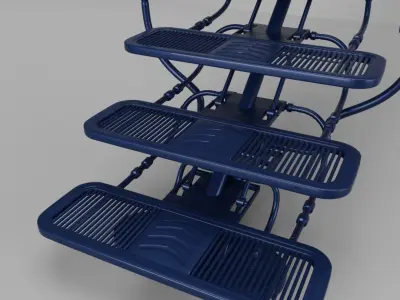Sci Fi Stairs V1 3D model