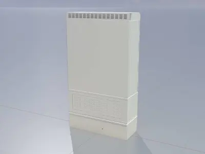 Cable distribution box twist handle 2 door asym 1410x800x325 Low-poly 3D model