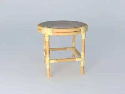 Rotan Table Free 3D model