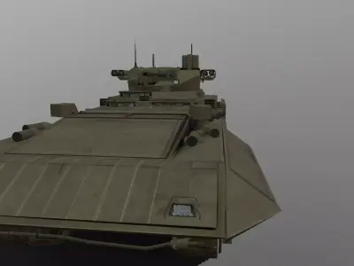 T-15 Barbaris Low-poly 3D model