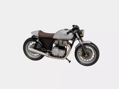Cafe Racer Motorcycle 3D Model Vintage Frame Custom Bike 3D model purchase