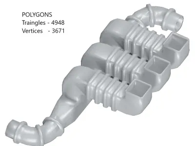 Games Air Duct Toy Low-poly 3D model