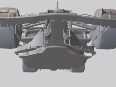 Formula 1 Racing Car Low-poly 3D model purchase