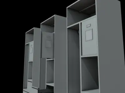ROKA Personal Military Locker Low-poly 3D model
