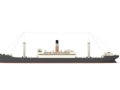 Steam Ship 3D model