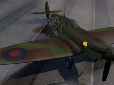 Supermarine Spitfire Mk-1A 3D model