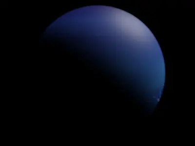 Neptune - made in Blender Low-poly 3D model
